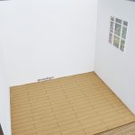 Diorama /roombox 3 murs 1/4 pour bjd, minifee