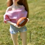 Ballon de rugby miniature dolls bjd littlefee, minifee, iplehouse FID,