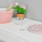 salière et poivrière miniature 1/6 1/4 Barbie, pullip, MSD, minifee