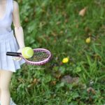 Raquette de tennis miniature dolls bjd minifee, simulation