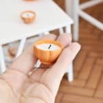 Bougies citrouille miniatures – 1/6 & 1/4