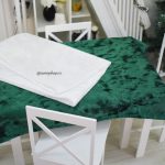 Nappe miniature en tissu irisé – Vert sapin ou Blanc neige 1/4  Minifee,
