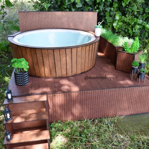 Jacuzzi miniature avec terrasse modulaire – Édition très limitée
